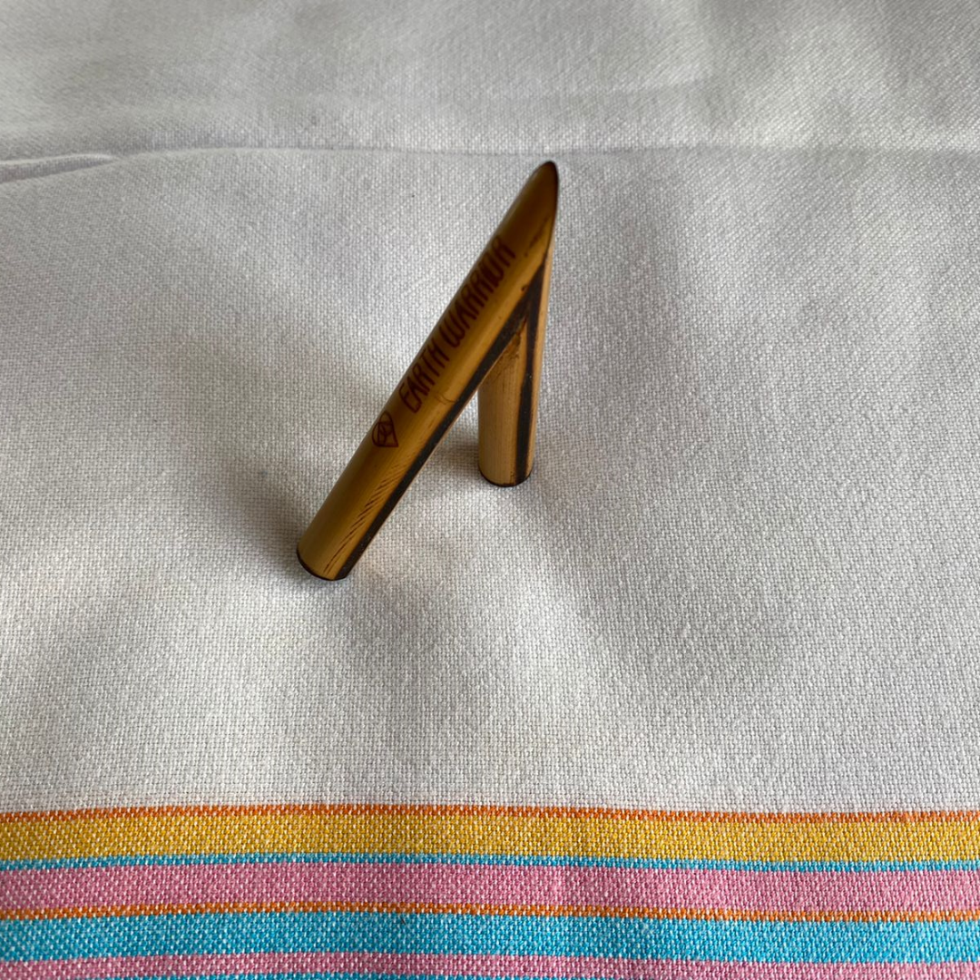 Simple Bamboo Kuripe | Decorated with Burn Marks | From South Africa