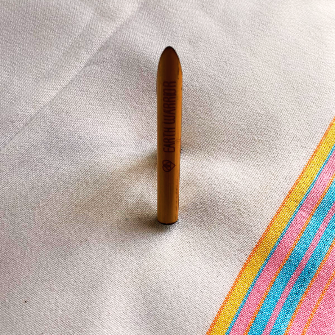 Simple Bamboo Kuripe | Decorated with Burn Marks | From South Africa