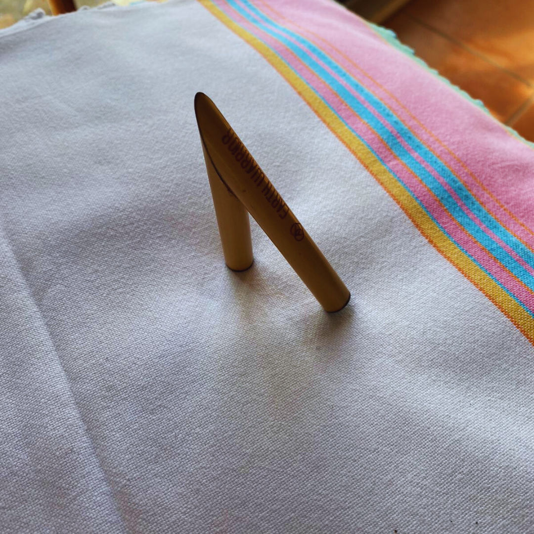 Simple Bamboo Kuripe | Decorated with Burn Marks | From South Africa