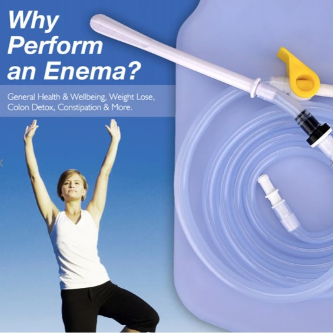 Cosmos Healing Enema Kit | Medical Grade Silicone  | 2 Litre Bag, Hose & Accessories