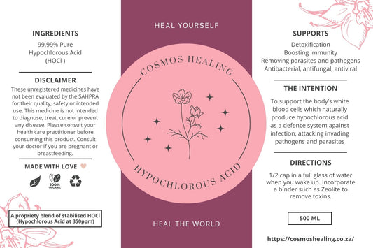 Cosmos Healing Hypochlorous Acid 99.99% Pure | 500ml