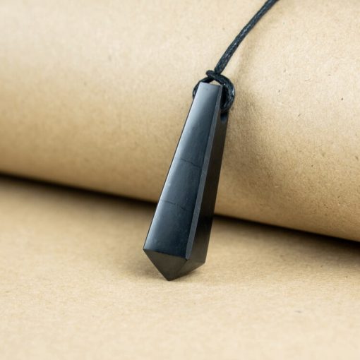 Shungite Pendulum Pendant Necklace | EMF Protection
