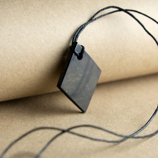 Shungite Diamond Necklace | EMF Protection