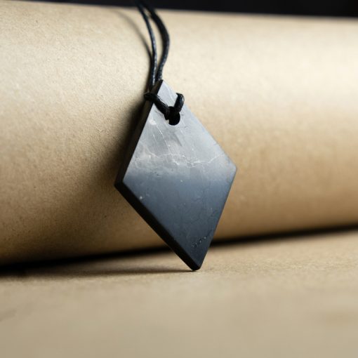 Shungite Diamond Necklace | EMF Protection
