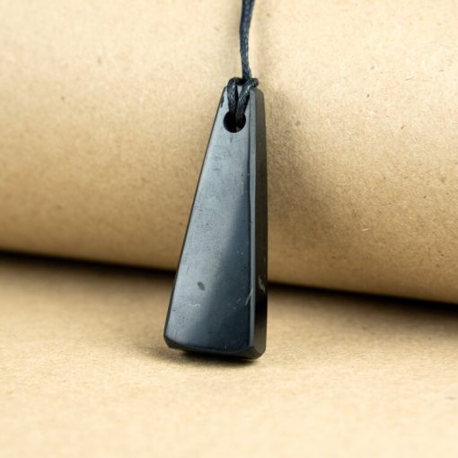 Shungite Trapezoid Pendant Necklace | EMF Protection