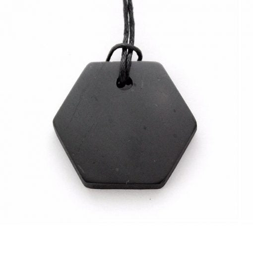 Shungite Hexagon Necklace | EMF Protection