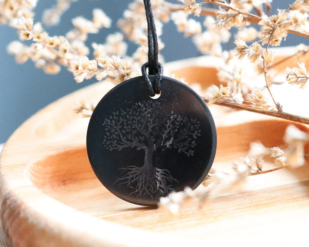Shungite Tree Necklace | EMF Protection