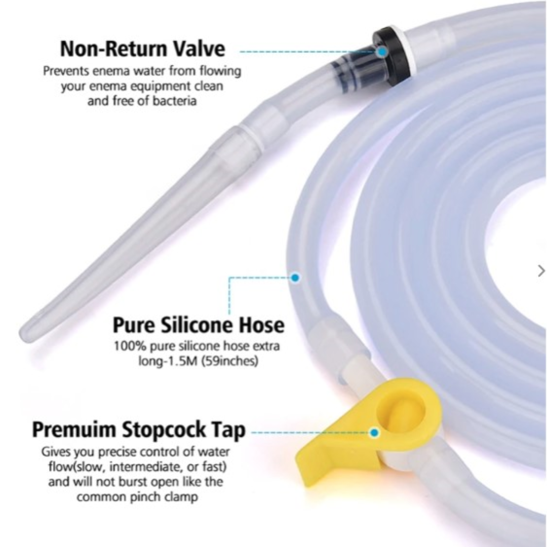 Cosmos Healing Enema Kit | Medical Grade Silicone  | 2 Litre