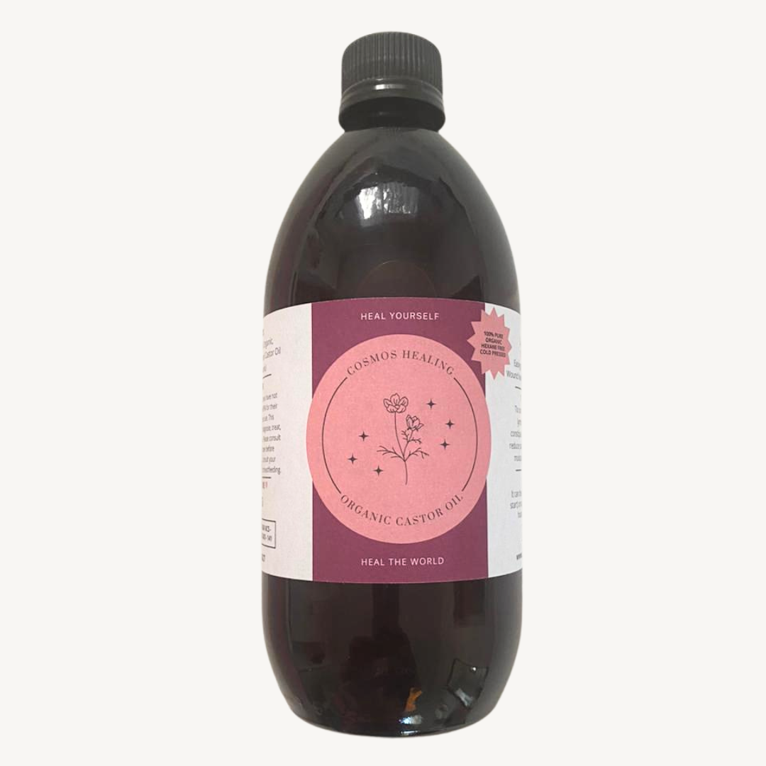 Cosmos Healing Castor Oil | Certified Organic, Hexane Free & Cold Pressed | 500ml