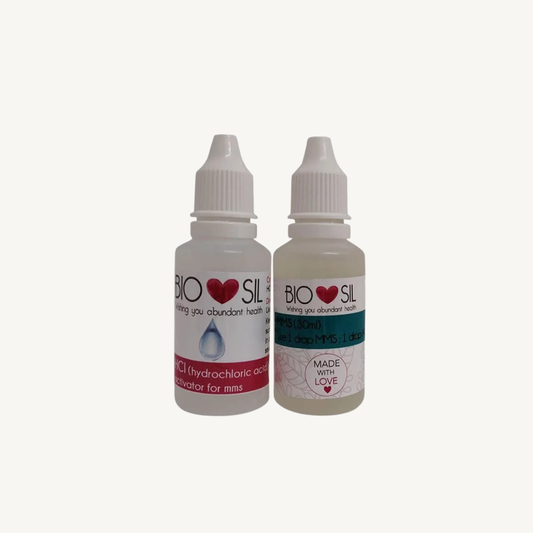 BioSil Chlorine Dioxide (MMS) | Sodium Chlorite 30ml & Hydrochloric Acid 30ml