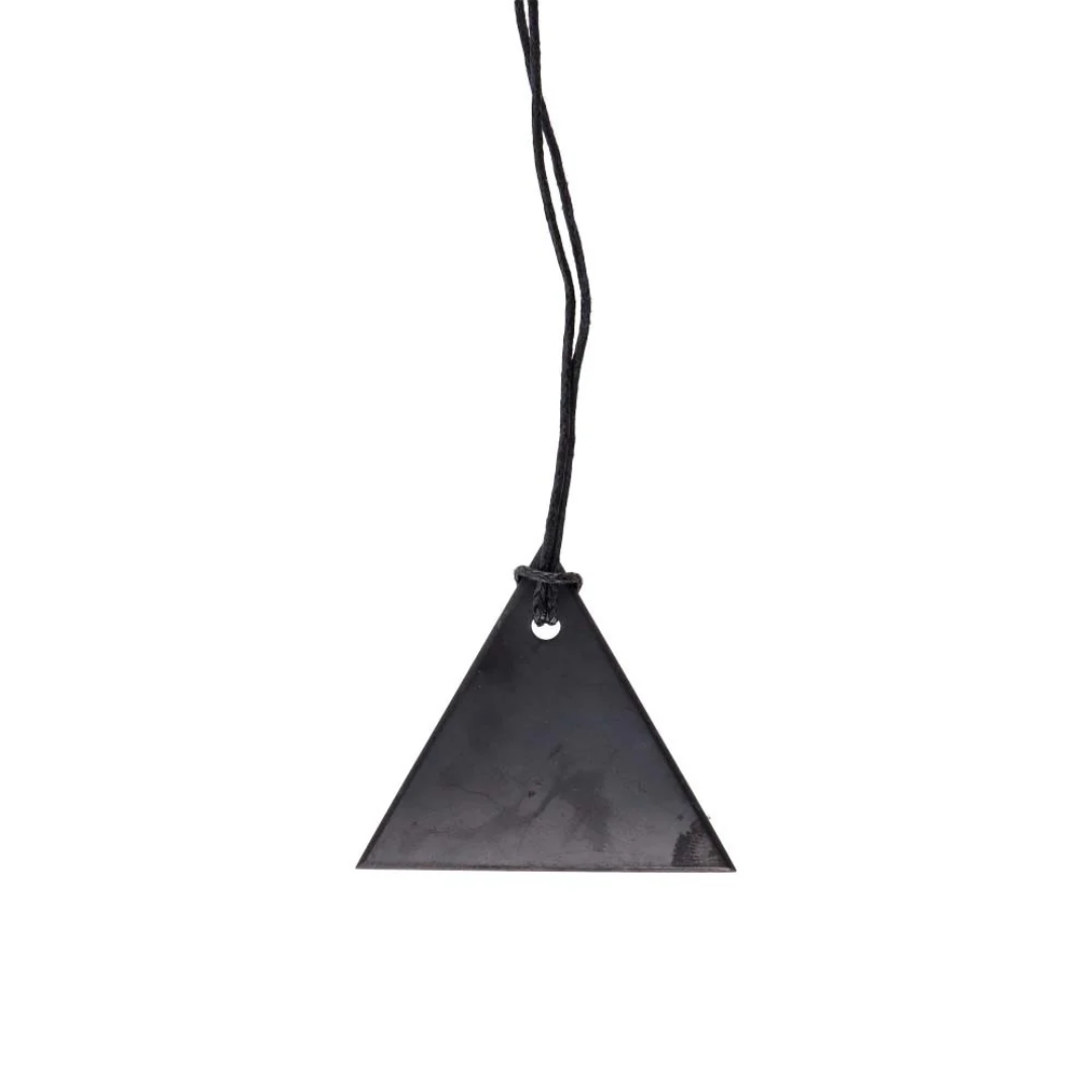 Shungite Triangle Necklace | EMF Protection