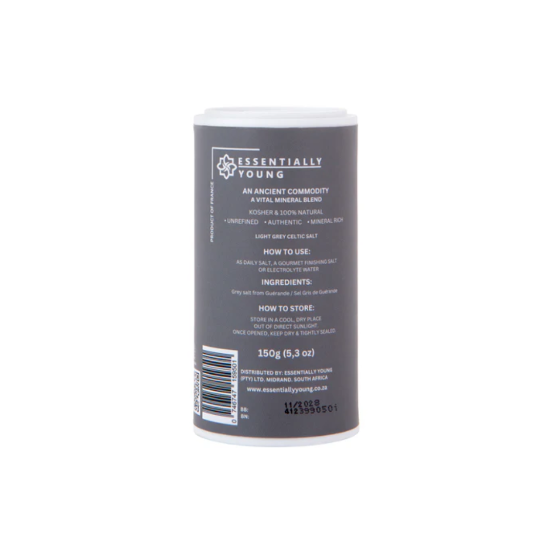 Essentially Young Celtic Sea Salt FINE 150g Shaker